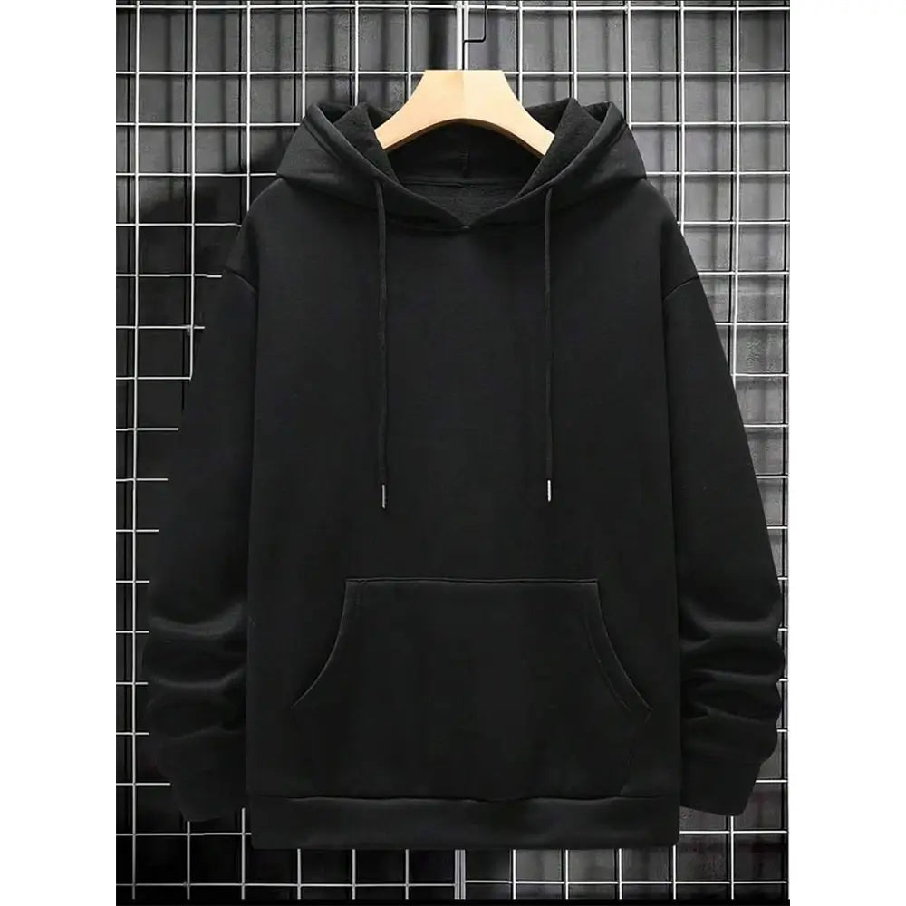 1 Pc Men's Fleece Plain Hoodie