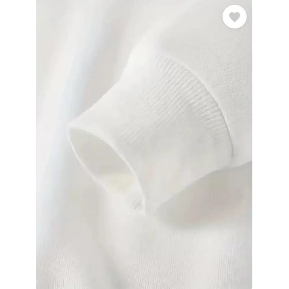 1 Pc Men's Fleece White Plain Hoodie