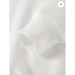1 Pc Men's Fleece White Plain Hoodie