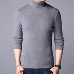 1 Pc Men's Ribbed Plain Highneck