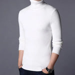 1 Pc Men's Ribbed Plain Highneck