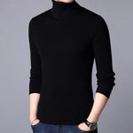 1 Pc Men's Ribbed Plain Highneck