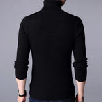1 Pc Men's Ribbed Plain Highneck