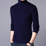 1 Pc Men's Ribbed Plain Highneck