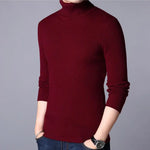 1 Pc Men's Ribbed Plain Highneck