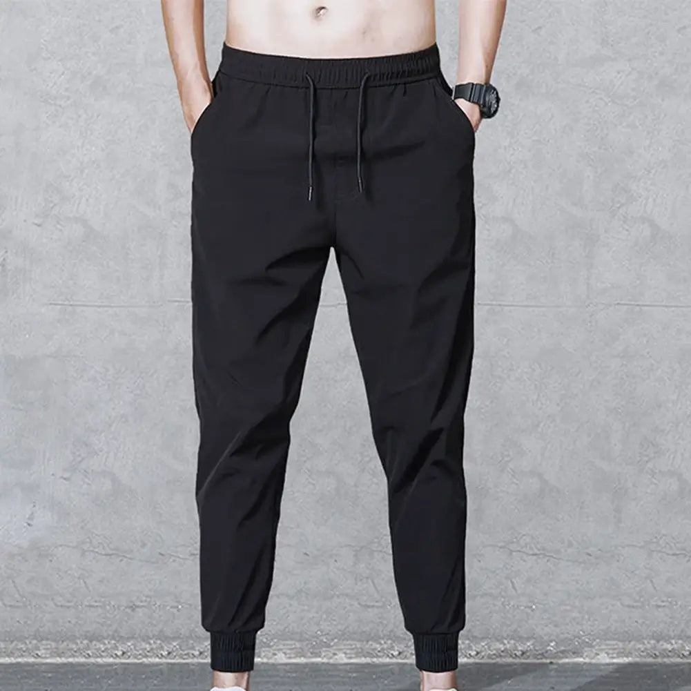 1 Pc Men's Stitched Cotton Jersey Plain Trouser