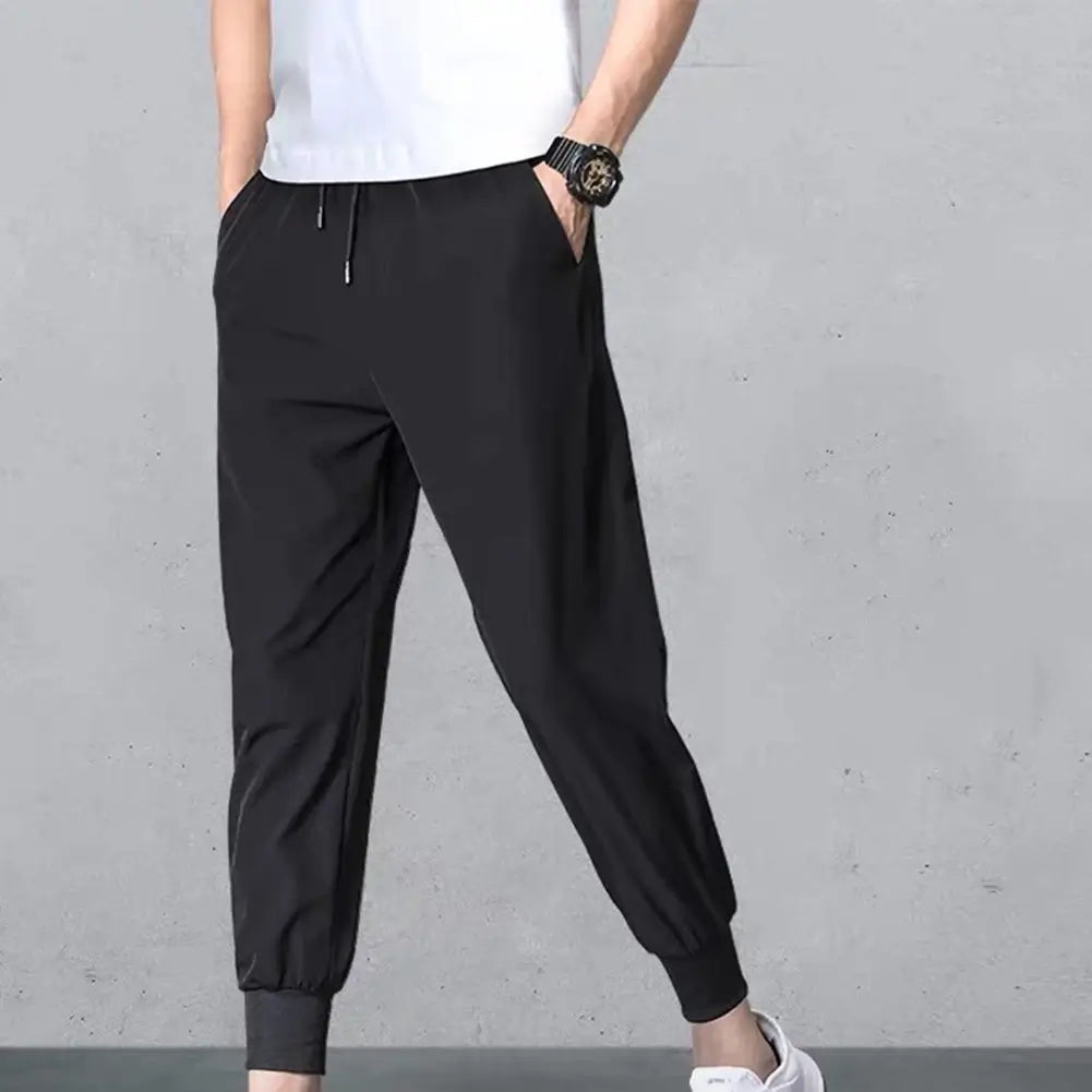 1 Pc Men's Stitched Cotton Jersey Plain Trouser