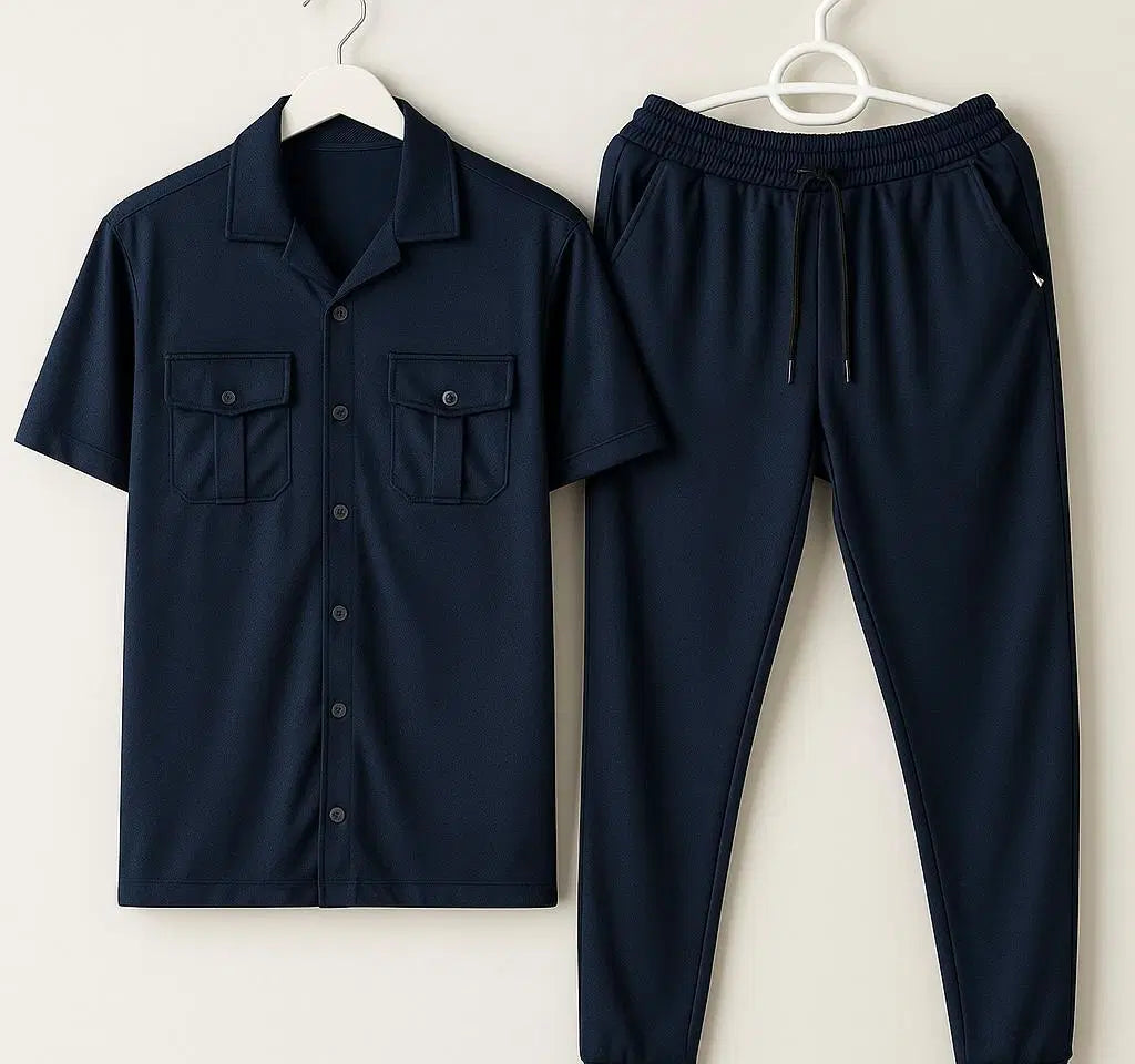 2 Pcs Men's Dri-Fit Plain Track Suit