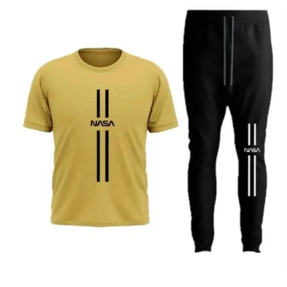 2 Pcs Men's Polyester Printed Track Suit