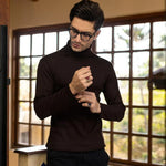 3 Pcs Men's Cotton Plain Highneck