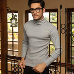 3 Pcs Men's Cotton Plain Highneck