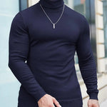3 Pcs Men's Cotton Plain Highneck