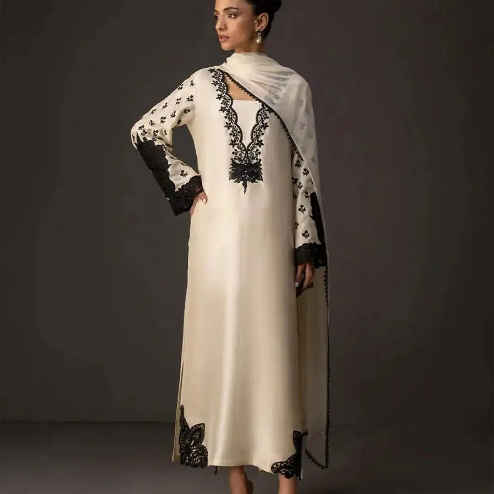 3 Pcs Women's Unstitched Digital Print Suit