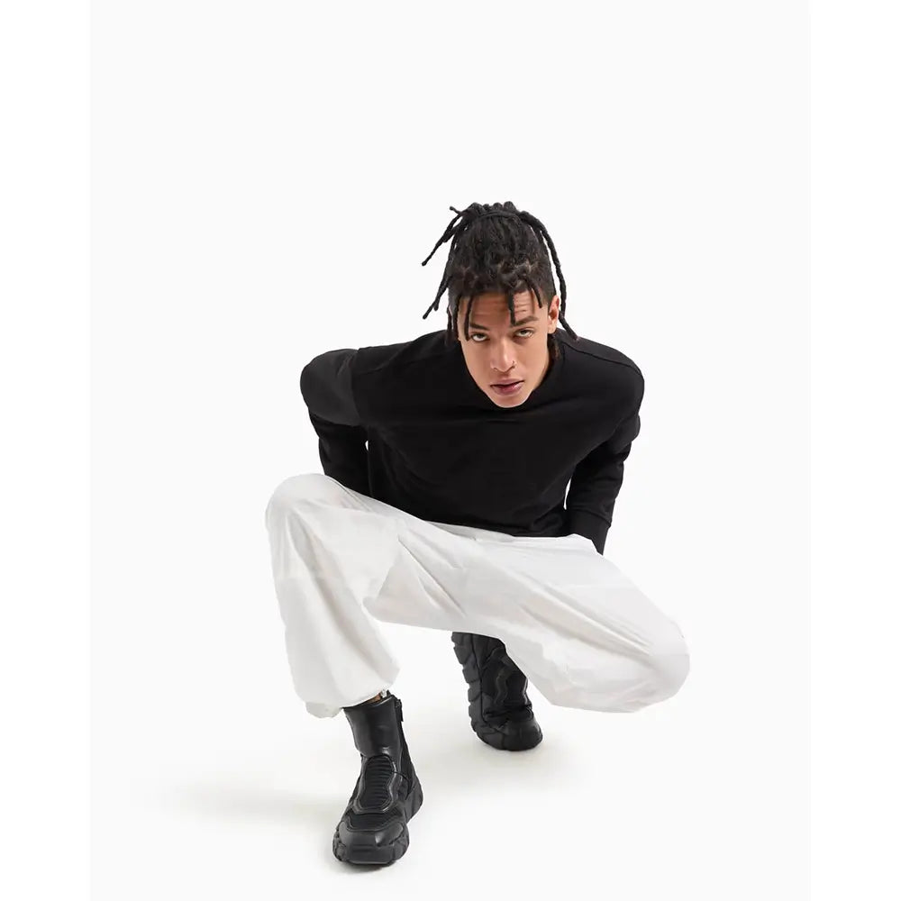 Classic Men's Full Sleeve Cotton Sweater - 1 Pc in Black