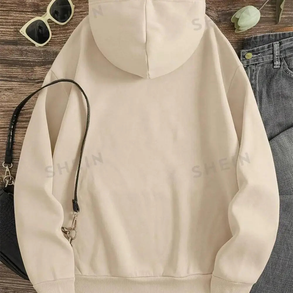 Comfortable Fleece Hoodie - Plain Style for All-Day Wear