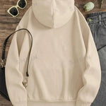 Comfortable Fleece Hoodie - Plain Style for All-Day Wear