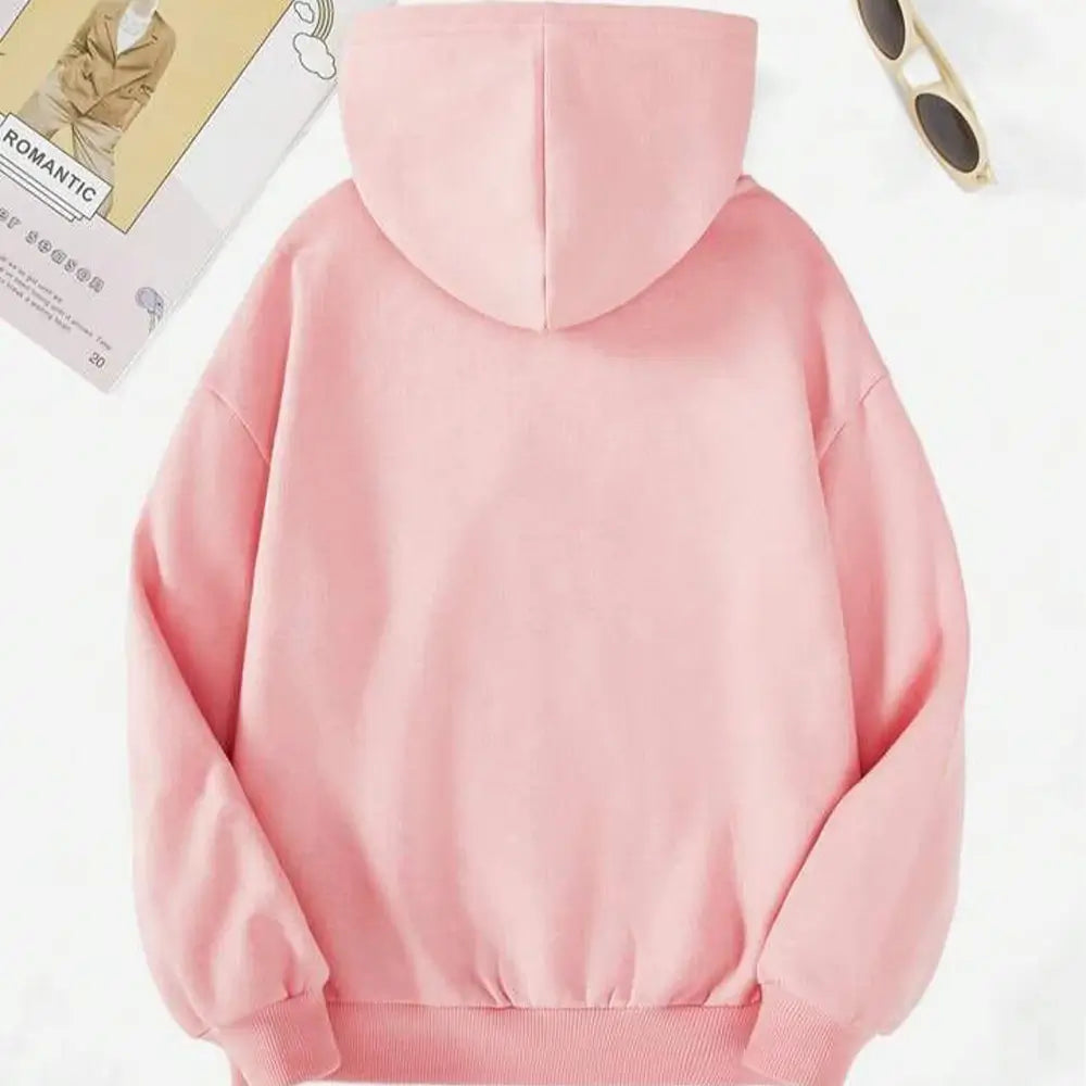 Comfortable Fleece Hoodie - Plain Style for All-Day Wear