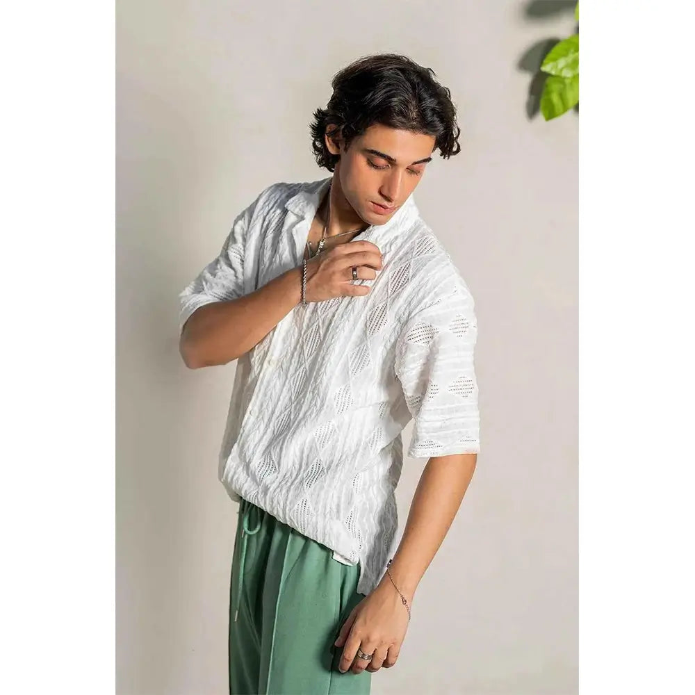 Lagoon Drift White Shirt