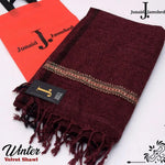 Luxurious Embroidered Velvet Shawl
