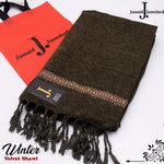 Luxurious Embroidered Velvet Shawl