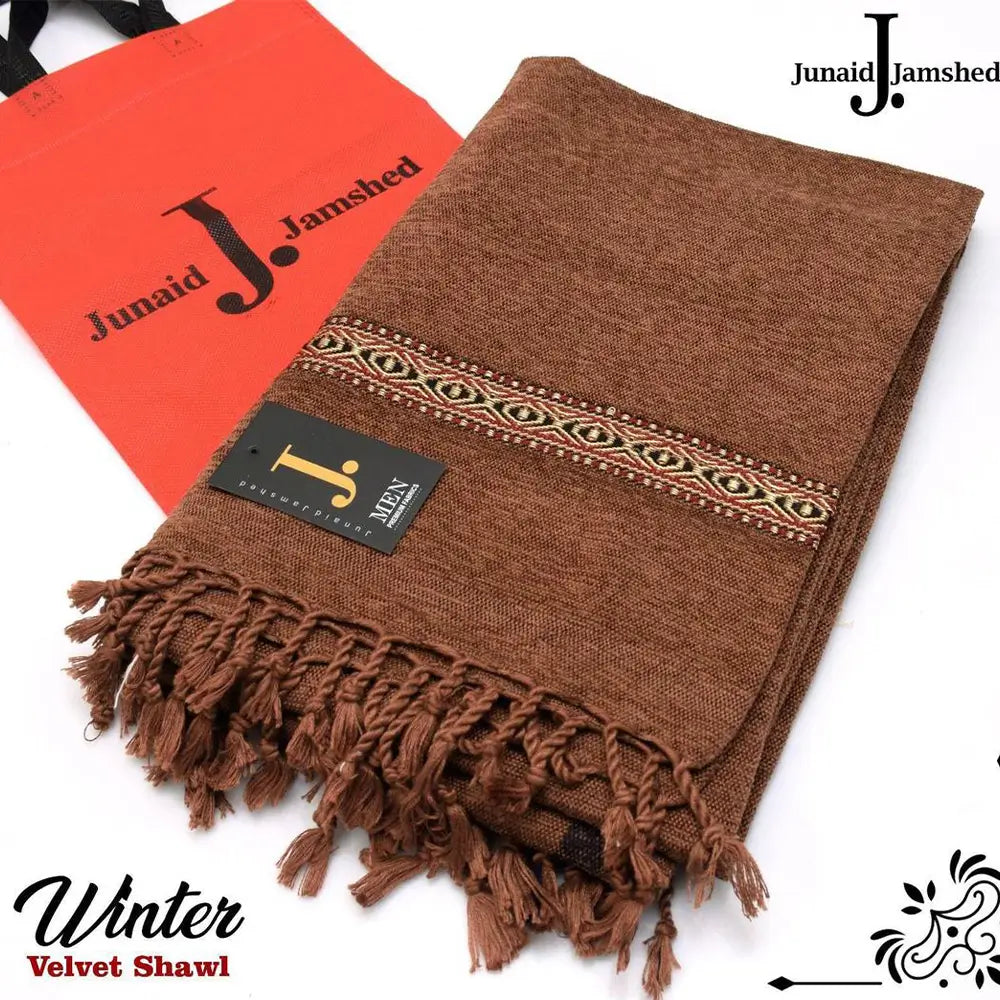 Luxurious Embroidered Velvet Shawl