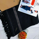 Luxurious Sapphire Velvet Shawl