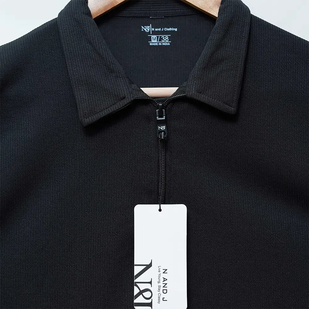 Men's Cotton Plain Polo T-Shirt - Round Neck