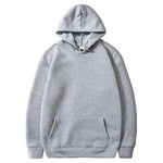 Men's Cotton Plain Round Neck Hoodie - 1 Pc, Stylish Grey Casual Wear