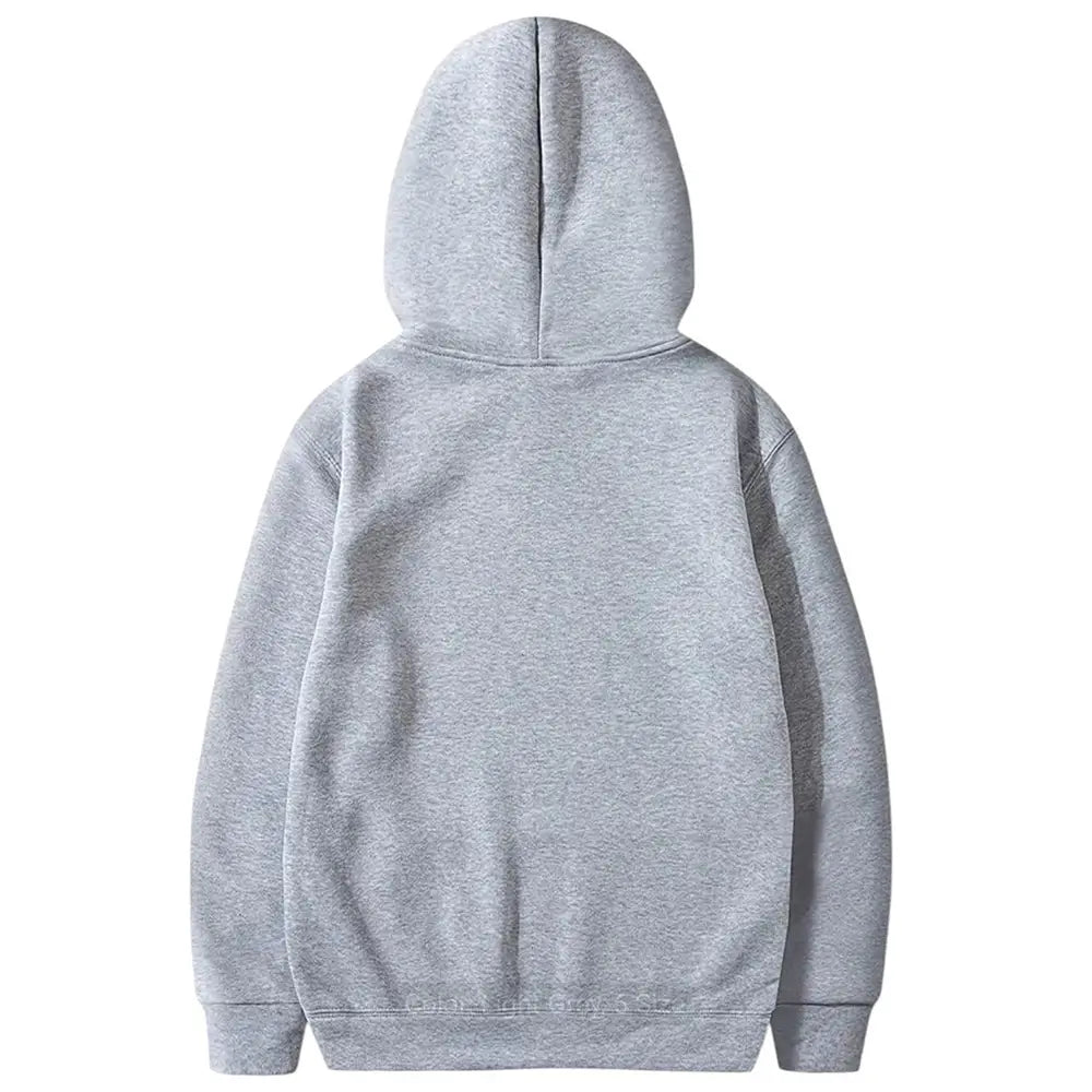 Men's Cotton Plain Round Neck Hoodie - 1 Pc, Stylish Grey Casual Wear