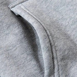 Men's Cotton Plain Round Neck Hoodie - 1 Pc, Stylish Grey Casual Wear