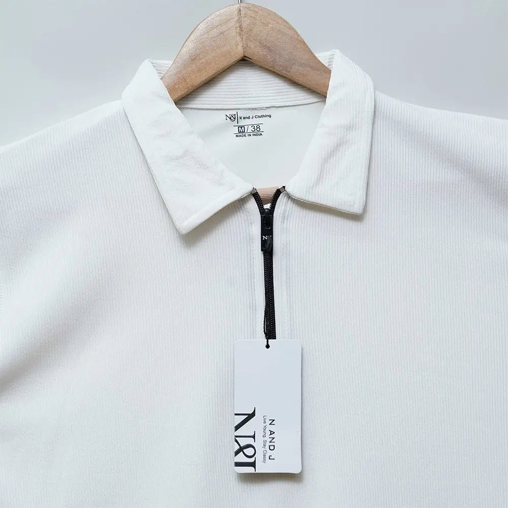 Men's Cotton Plain Polo T-Shirt - Round Neck