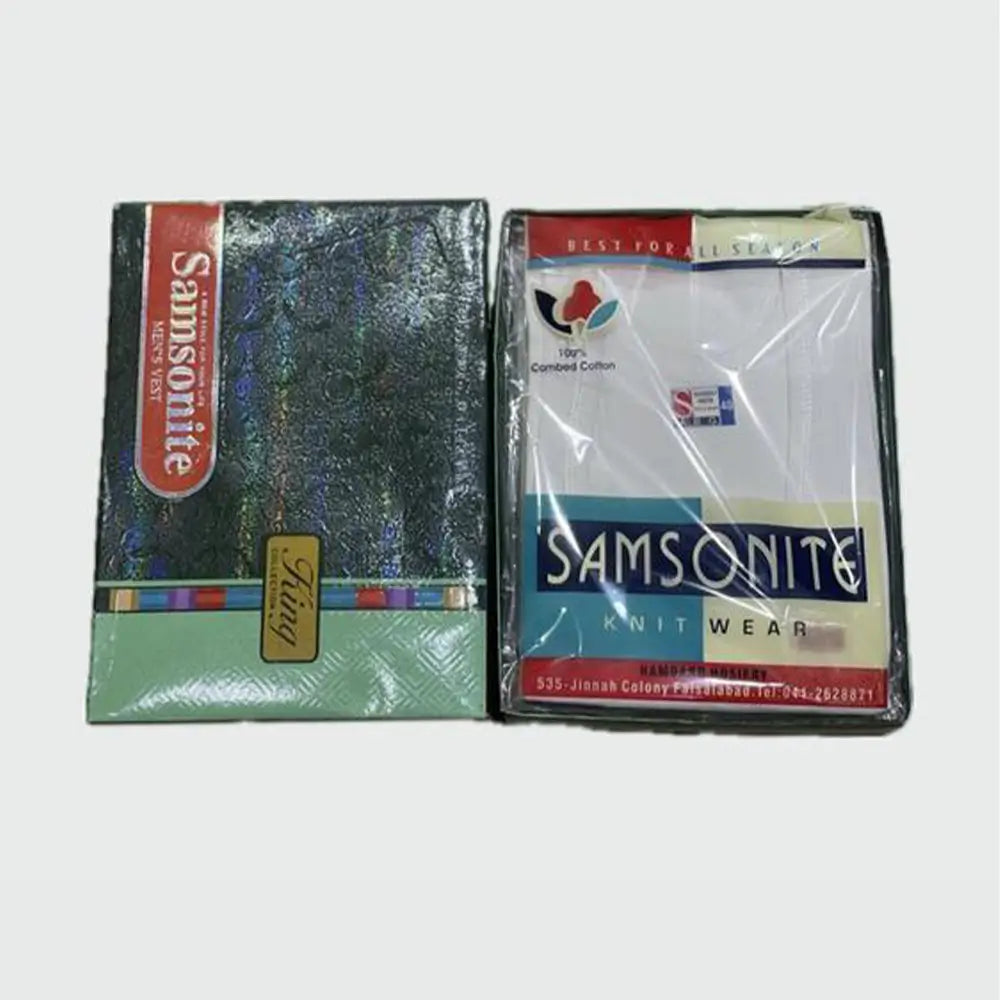 Men's Cotton Samsonite Vest (Pack Of 3)