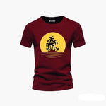 Men's Graphics T Shirt Half Pack of 4 (Beach)