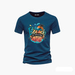 Men's Graphics T Shirt Half Pack of 4 (Beach)