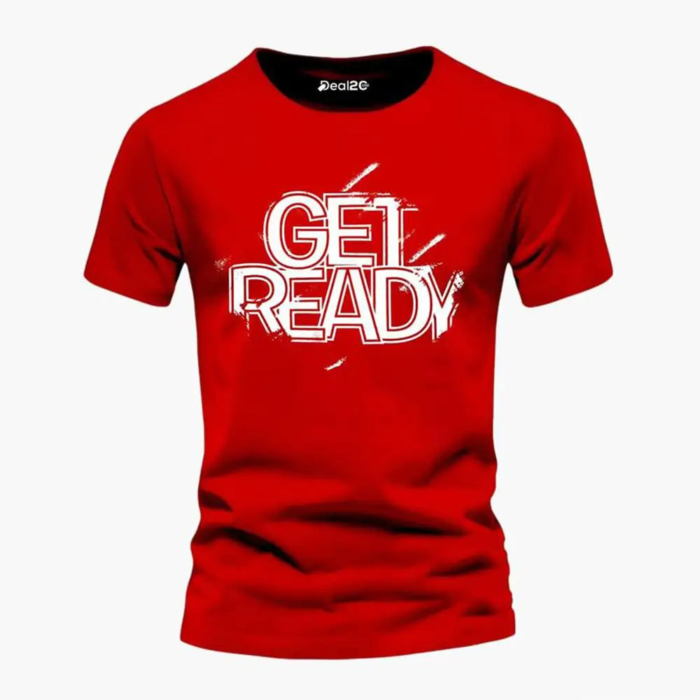 Men's Graphics T Shirt Half Pack of 6 (Get Ready)