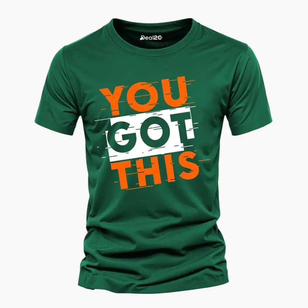 Men's Multicolor Cotton Jersey T-Shirts - 6 Pcs (I Don't Care)