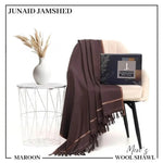 Men's J Dot Wool Plain Shawl
