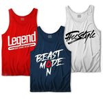 Men's Printed Sando Tanks For Men's, Pack of 3 (B.M)