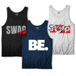 Men's Printed Sando Tanks For Men's, Pack of 3 (Be)