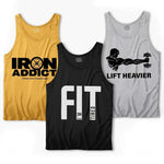 Men's Printed Sando Tanks For Men's, Pack of 3 (Fit)