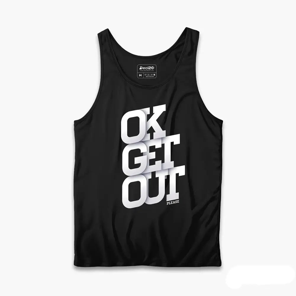 Men's Printed Sando Tanks For Men's, Pack of 3 (Ok, Get Out)