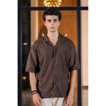 Rustline Cocoa Current Short Sleeve Shirt