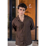 Rustline Cocoa Current Short Sleeve Shirt