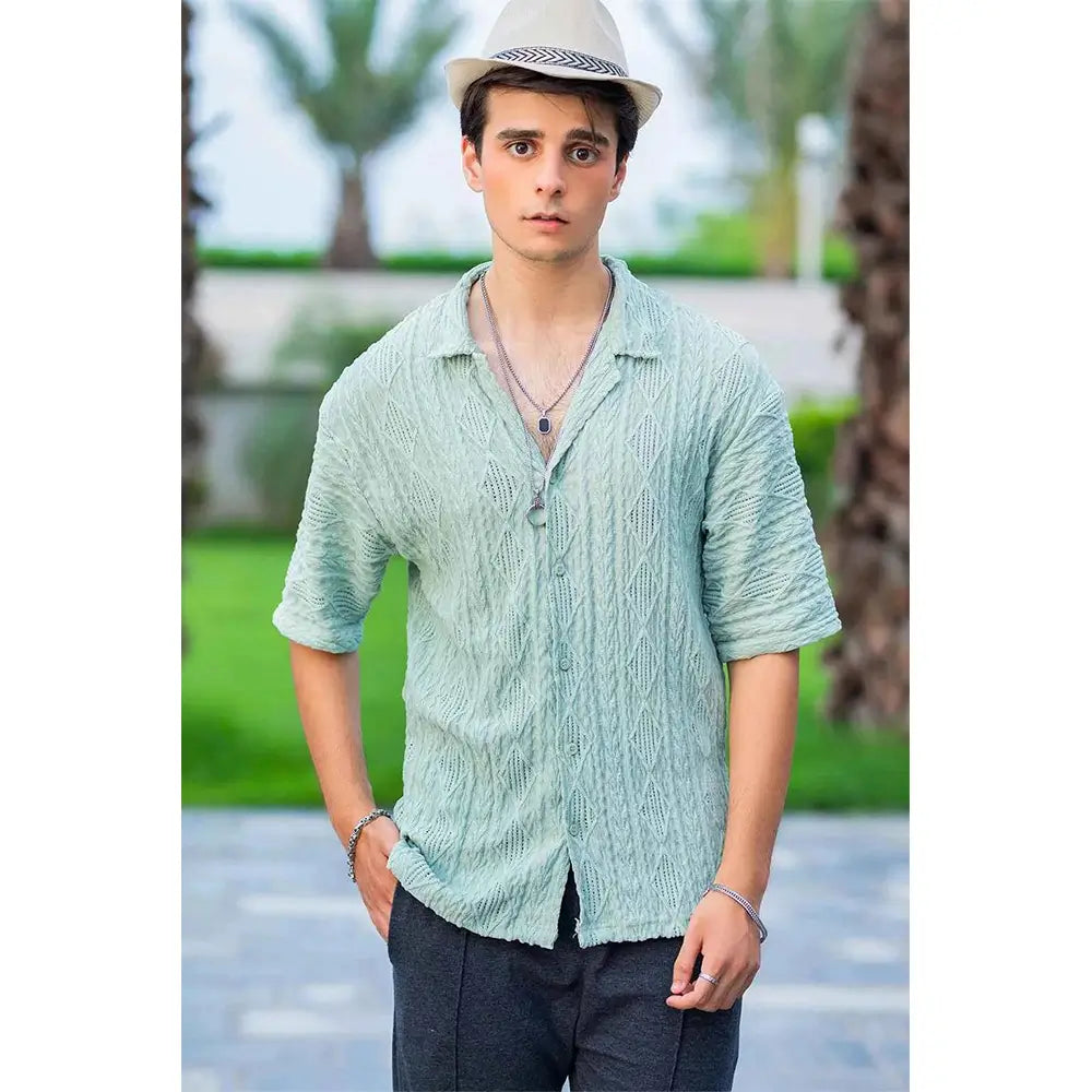 Sea Green Shirt - Classic Style For Timeless Appeal