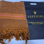 Velvet Embroidered Border Shawl