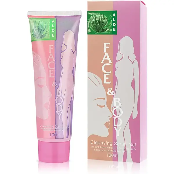 Aloe Face & Body Cleansing Scrub Gel - 100ML