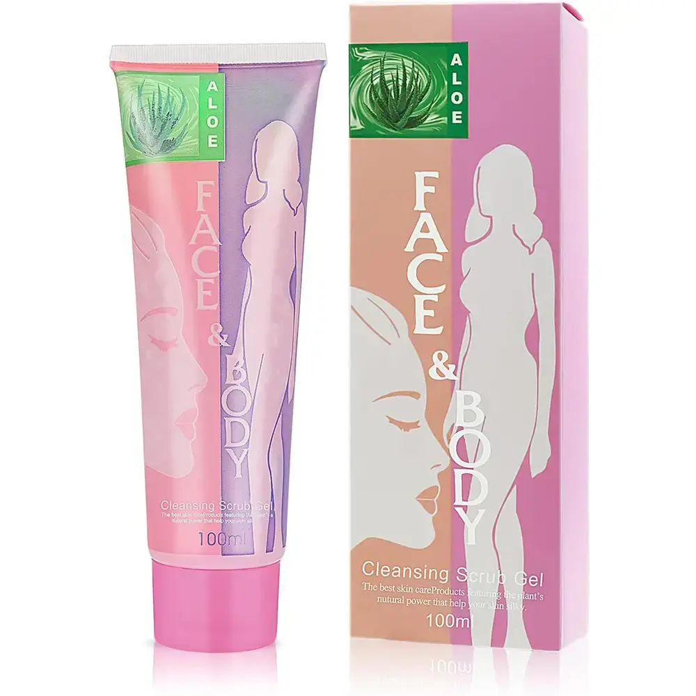 Aloe Face & Body Cleansing Scrub Gel - 100ML