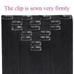 Black Synthetic Hair Extensions for Girls 22 Inch