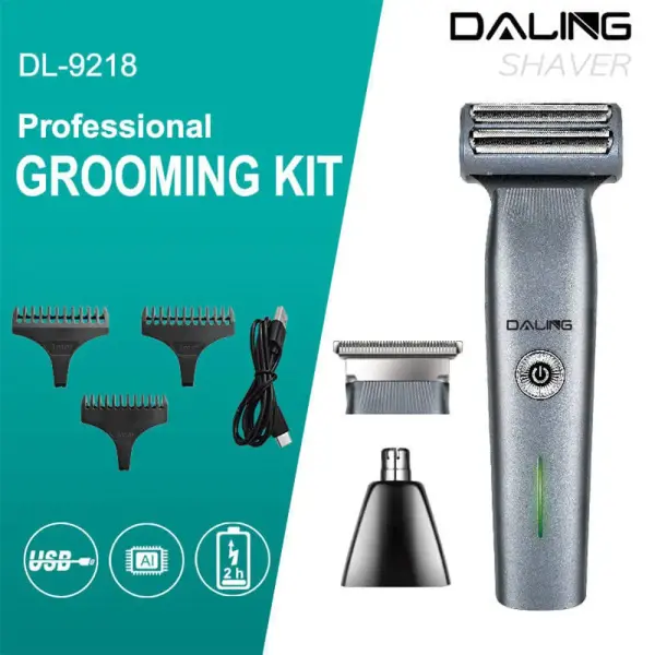 Daling DL-9218 3-in-1 Men`s Shaving Grooming Kit