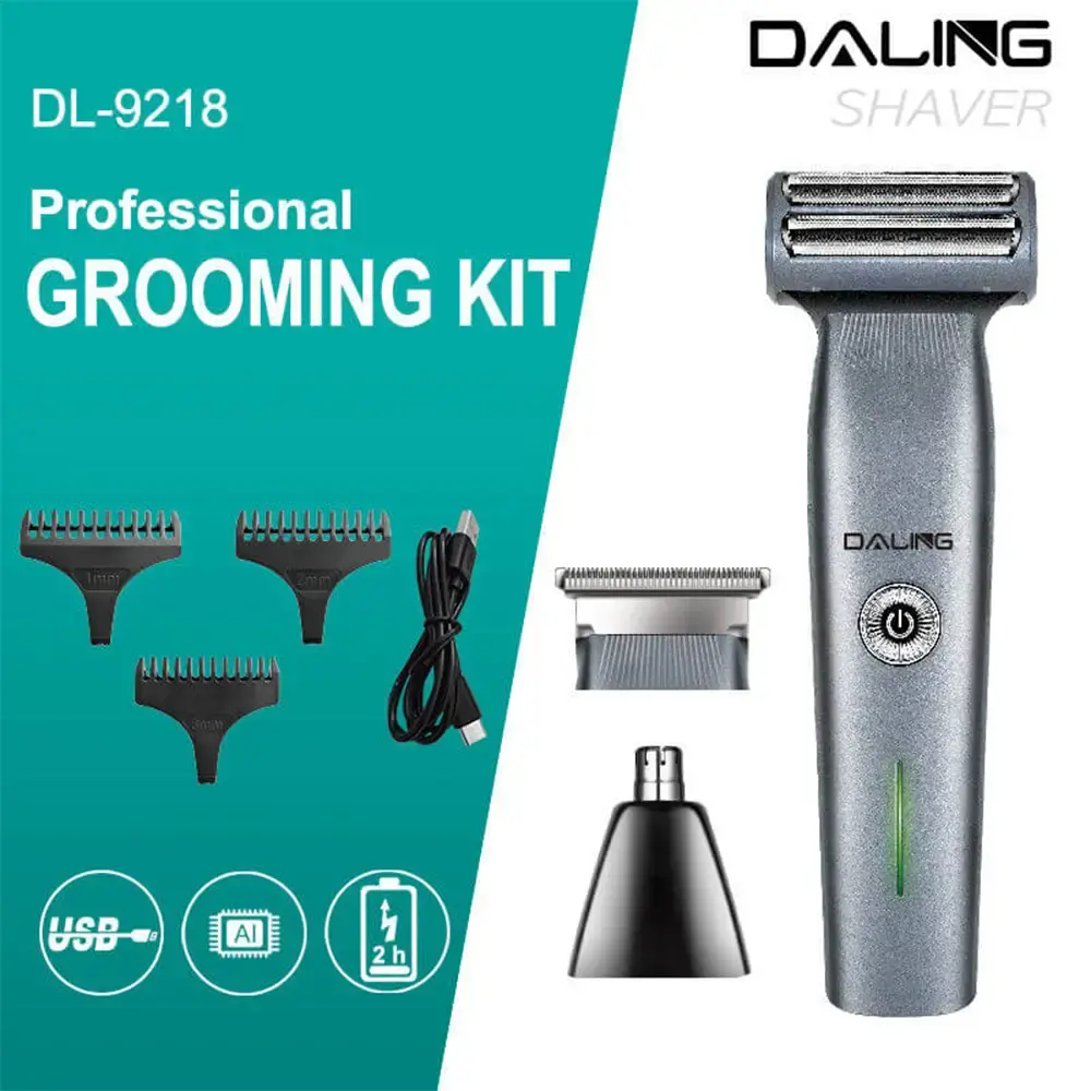 Daling DL-9218 3-in-1 Men`s Shaving Grooming Kit